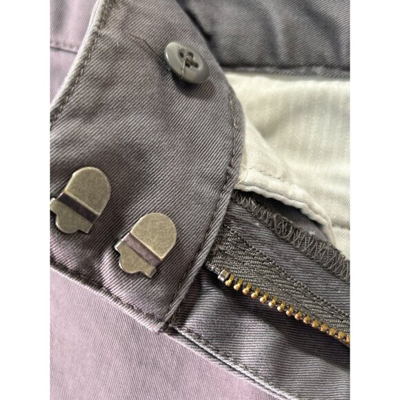 Lands End Mid Rise Straight Leg Chino Gray Versatile Everyday Comfort Women - Picture 8 of 8